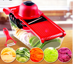 Multifunction 6 Blades Kitchen Slicer Red