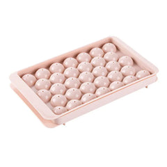 Round Plastic Ice Tray for Spherical Ice Cubes