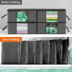 Large Capacity Clothing Storage Bags with Transparent Window