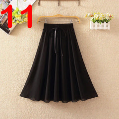 Summer Women's Lightweight Printed Chiffon Skirt