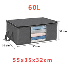 Large Capacity Clothing Storage Bags with Transparent Window