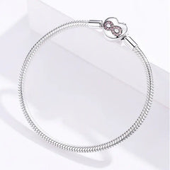 925 Sterling Silver DIY Valentine's Day Bracelet for Women