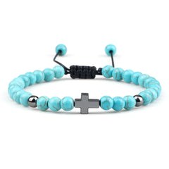 Woven Beads Bracelet with Pendant Ornament