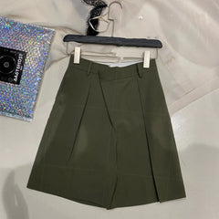 Diagonal Placket Bermuda Shorts Suit for Men