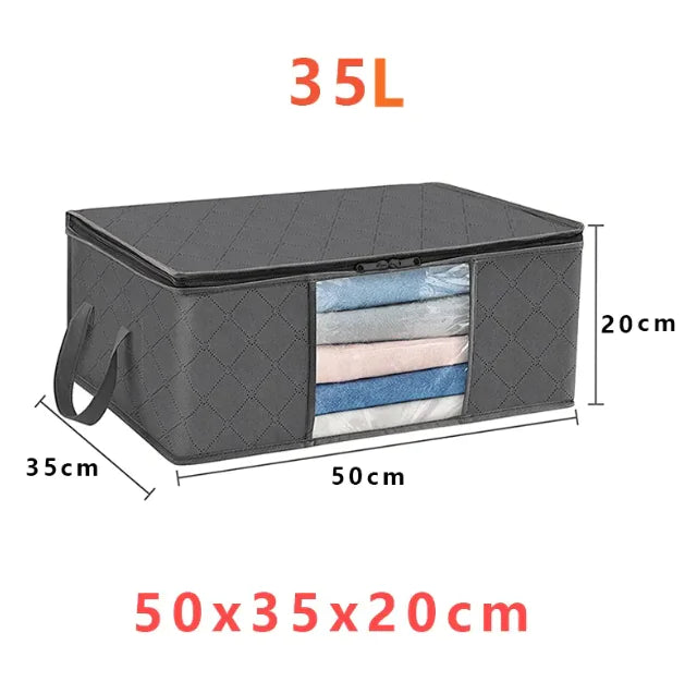 Large Capacity Clothing Storage Bags with Transparent Window