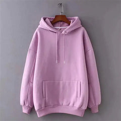 Casual Solid Color Plus Velvet Sweater for All Seasons