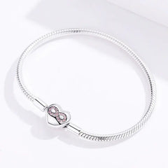 925 Sterling Silver DIY Valentine's Day Bracelet for Women
