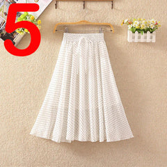 Summer Women's Lightweight Printed Chiffon Skirt