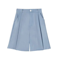 Women's High Waist Loose Casual Wide Leg Shorts