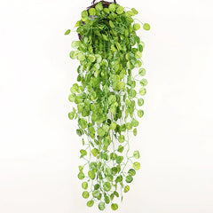 Fake Green Ivy and Decorative Hanging Flowers