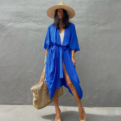 Short Cardigan Casual Beach Sunscreen Shirt for Ladies