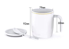 Luxury Wireless Charging Heated Coffee Mug with Gold Trim