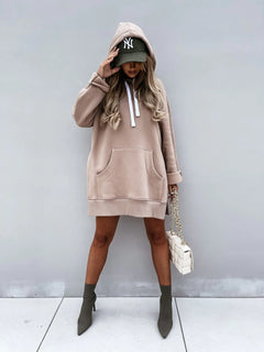 Women's Long Sleeve Pullover Hooded Sweatshirt