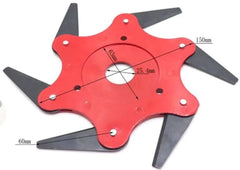 New Lawn Mower Blade with Six Leaves and Accessories