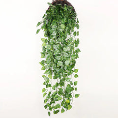 Fake Green Ivy and Decorative Hanging Flowers