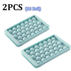 Round Plastic Ice Tray for Spherical Ice Cubes