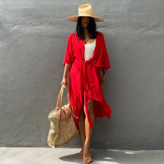 Short Cardigan Casual Beach Sunscreen Shirt for Ladies