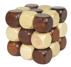 Wooden Rubik's Cube Puzzle Toy