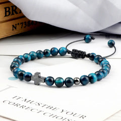 Woven Beads Bracelet with Pendant Ornament