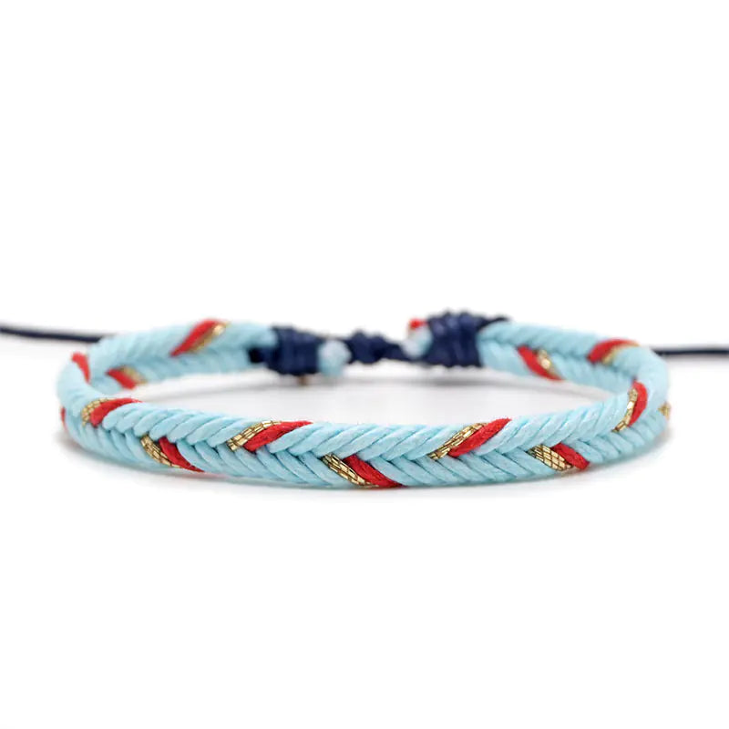 Handmade Woven Bracelet with Trendy Design for Students