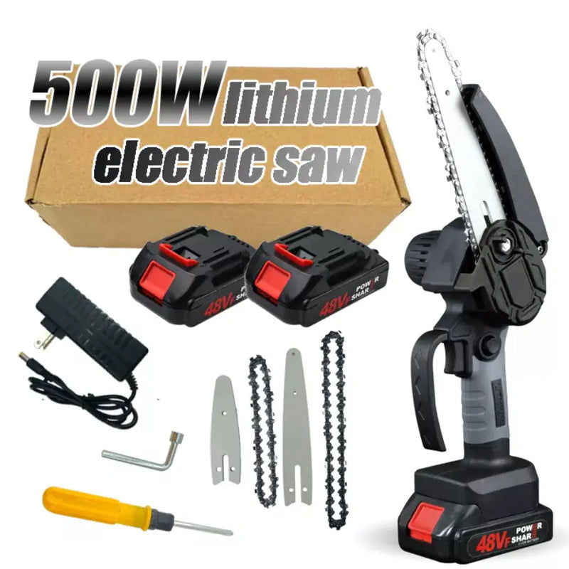 Cordless Mini Electric Chainsaw for Gardening and Woodwork