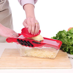 Multifunction 6 Blades Kitchen Slicer Red