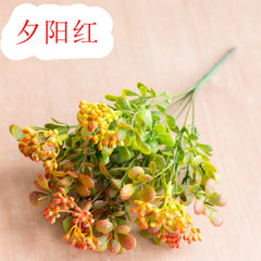 7-Branch Faux Milan Fruit Desktop Planter Arrangement
