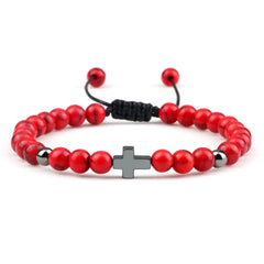 Woven Beads Bracelet with Pendant Ornament