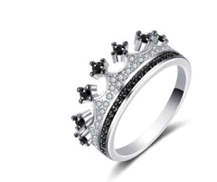 Two-tone Heart Shaped Zircon Ring