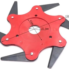 New Lawn Mower Blade with Six Leaves and Accessories