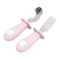 Cartoon Bear Silicone Spoon for Kids' Tableware