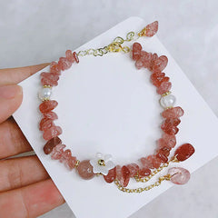 Crushed Stone Pearl Shell Bracelet