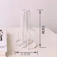 Nordic Style Iron Metal Vase for Hydroponic Decor