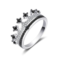 Two-tone Heart Shaped Zircon Ring