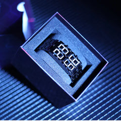 LED Mirror Lava Electronic Watch