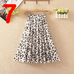 Summer Women's Lightweight Printed Chiffon Skirt