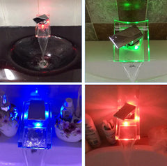 "All-Copper Single Hole Basin Faucet Waterfall Design"