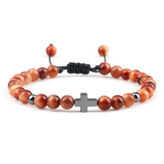 Woven Beads Bracelet with Pendant Ornament