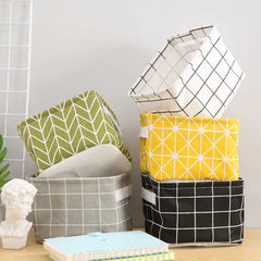 Rectangular Waterproof Fabric Storage Basket (Handheld)
