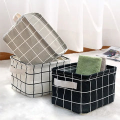 Rectangular Waterproof Fabric Storage Basket (Handheld)