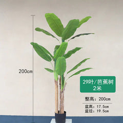 European Style Faux Traveler's Banana Tree Décor