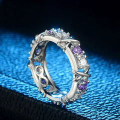 Zircon Engagement Jewelry - Women's Two-Tone Ring