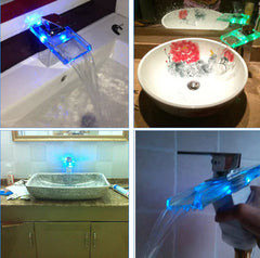 "All-Copper Single Hole Basin Faucet Waterfall Design"