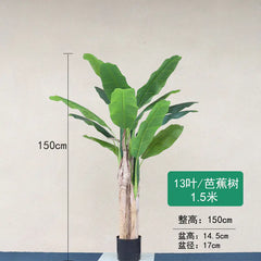 European Style Faux Traveler's Banana Tree Décor