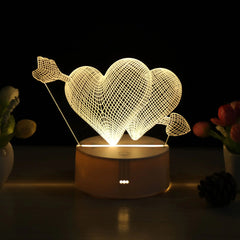 Creative LED Cartoon Night Light for Bedroom (3D)