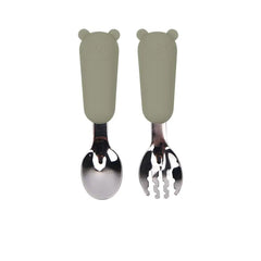 Cartoon Bear Silicone Spoon for Kids' Tableware