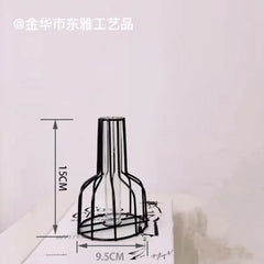 Nordic Style Iron Metal Vase for Hydroponic Decor