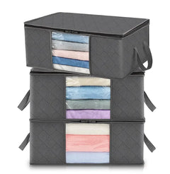 Large Capacity Clothing Storage Bags with Transparent Window