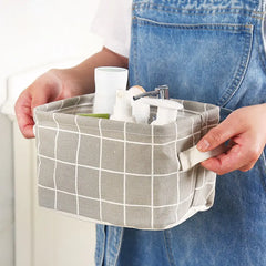 Rectangular Waterproof Fabric Storage Basket (Handheld)