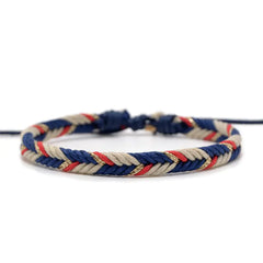Handmade Woven Bracelet with Trendy Design for Students